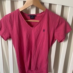 Polo Magenta V Neck